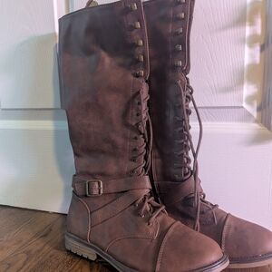 Mossimo Supply Co. Brown Lace Up Boots